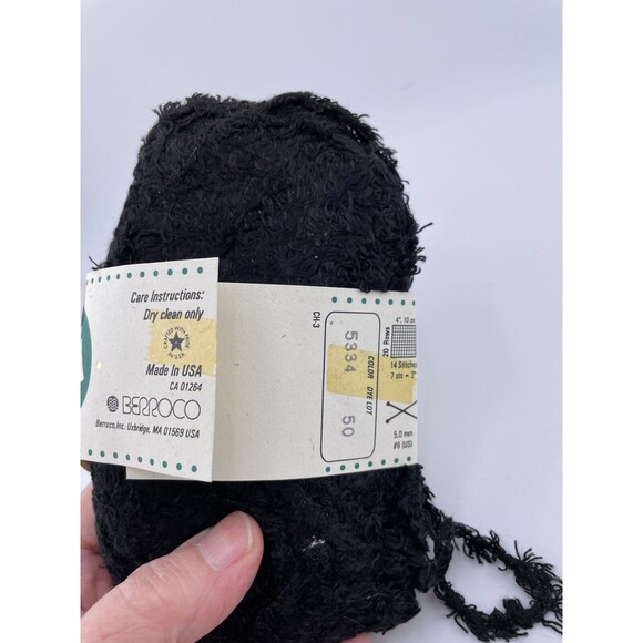 Cirular Knitting Needle Yarn Black Scarf Pattern Chincilla Color 5334 Lot 50 USA - Picture 4 of 6